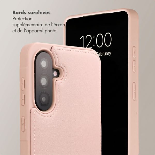 Selencia Coque de télephone Nova avec cordon et porte-cartes Samsung Galaxy A36 - Dusty Rose