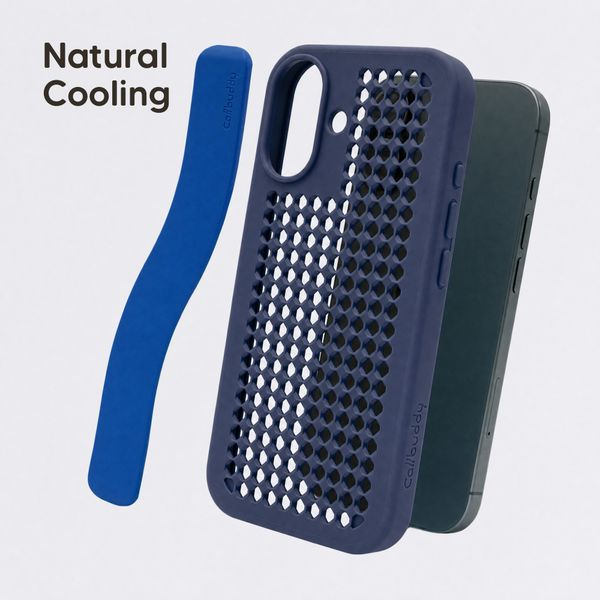 Callbuddy Coque avec strap Apple iPhone 17 - Deep Marine