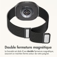 imoshion Bracelet magnétique milanais Samsung Galaxy Watch Ultra 2 (2026) / Ultra (2024/2025) - Noir