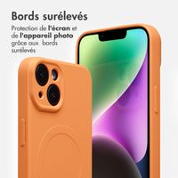 imoshion Coque Couleur avec MagSafe Apple iPhone 14 - Orange