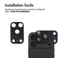 imoshion Protection Caméra en verre trempé 2 Pack pour l'Apple iPhone 18 Pro - Noir