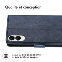 imoshion Étui de télephone portefeuille de luxe Samsung Galaxy S25 Edge - Bleu foncé