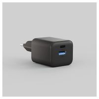 Zens Chargeur compact USB-C / USB-A 30W - Adaptateur secteur - Noir