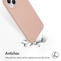 Accezz Coque Liquid Silicone avec MagSafe Apple iPhone 15 Plus - Rose
