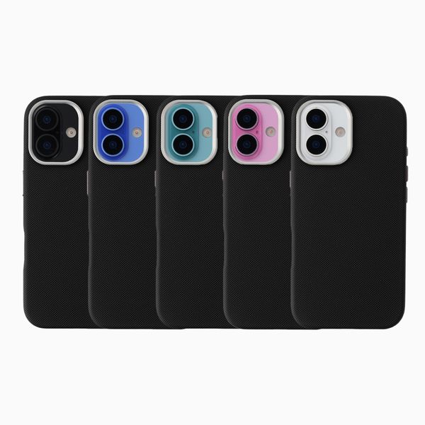 Accezz Coque arrière Mesh avec MagSafe Apple iPhone 16 - Noir