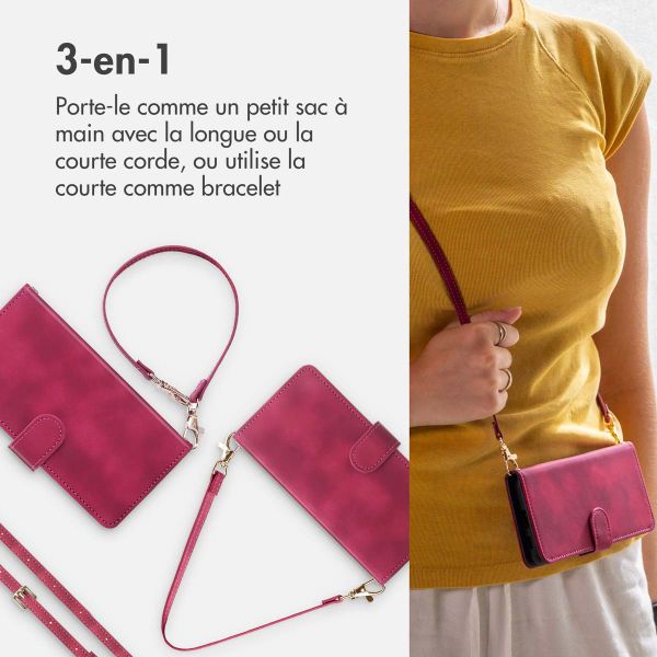 imoshion Etui de télephone portefeuille avec cordon Samsung Galaxy S25 / S24 - Rouge