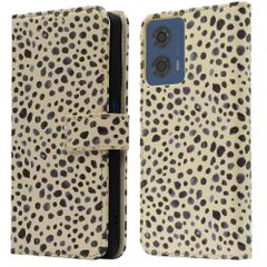 imoshion Étui de télephone portefeuille Design Motorola Moto G04 / G24 - Black And White Dots