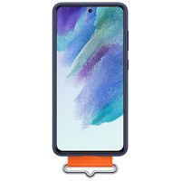 Samsung Original Coque en silicone Ring Samsung Galaxy S21 FE - Bleu foncé