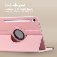imoshion Coque tablette rotatif à 360° Samsung Galaxy Tab S9 11.0 pouces / S10 Lite / S10 FE / S9 FE 10.9 pouces - Rose