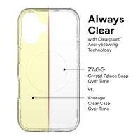 ZAGG Coque Crystal Palace Snap MagSafe Apple iPhone 16 - Clear