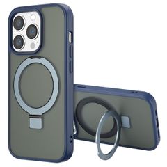 Accezz Coque Ring Stand avec MagSafe Apple iPhone 14 Pro - Bleu
