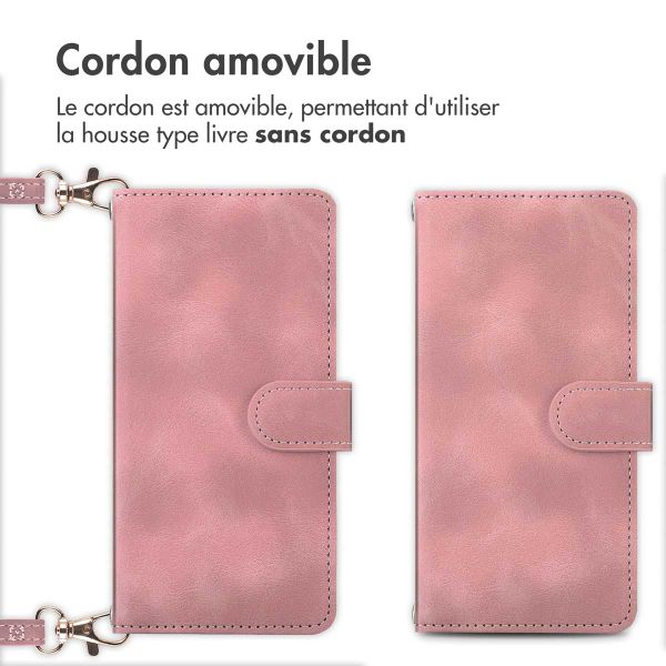 imoshion Etui de télephone portefeuille avec cordon Apple iPhone 12 (Pro) - Rose