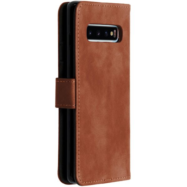 imoshion Étui de télephone portefeuille de luxe Samsung Galaxy S10 - Marron