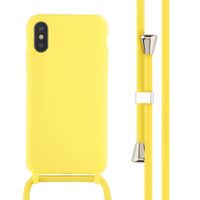 imoshion Coque en silicone avec cordon Apple iPhone X / Xs - Jaune