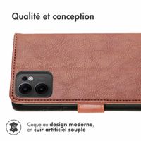 imoshion Étui de télephone portefeuille de luxe Oppo Reno 13 - Marron