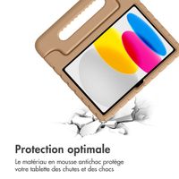imoshion Coque kidsproof avec poignée Apple iPad 11 (2025) 11 pouces A16 / iPad 10 (2022) 10.9 pouces - Beige