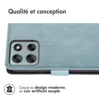 imoshion Étui de télephone portefeuille de luxe Motorola Moto G56 - Bleu clair