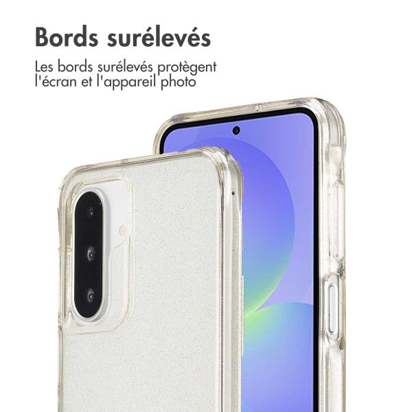 imoshion Coque arrière transparente Pailletée Samsung Galaxy A36 / A56 - Doré