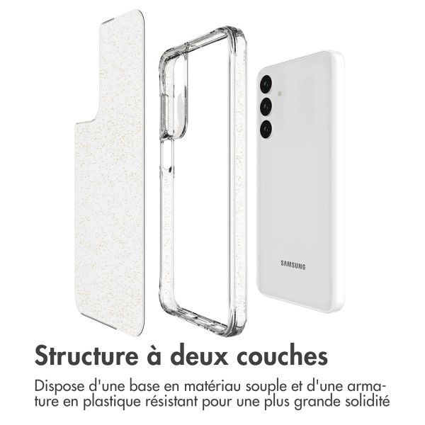 imoshion Coque arrière transparente Pailletée Samsung Galaxy A26 / A16 - Doré