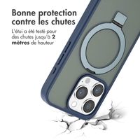 Accezz Coque Ring Stand avec MagSafe Apple iPhone 15 Pro - Bleu
