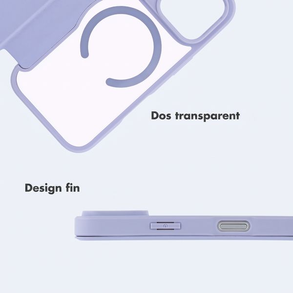 imoshion Bookcase transparente avec MagSafe Apple iPhone 18 Pro Max / 17 Pro Max - Lilas