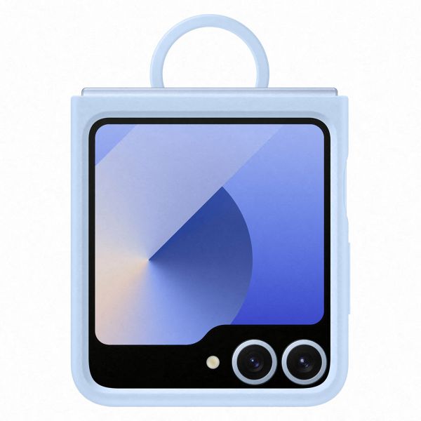 Samsung Original Coque en silicone Ring Samsung Galaxy Z Flip 6 / Flip 7 FE - Blue