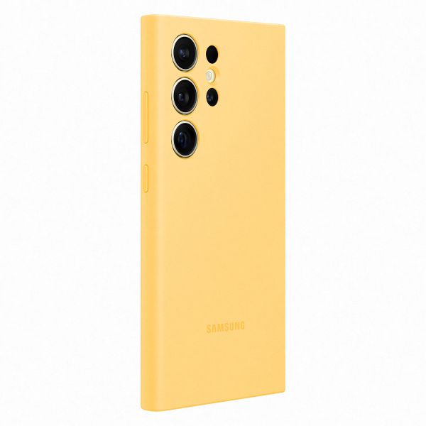 Samsung Original Coque en silicone Samsung Galaxy S24 Ultra - Yellow