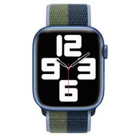 Apple Bracelet Sport Loop Apple Watch | 44/45/46/49 mm - Abyss Blue/Moss Green
