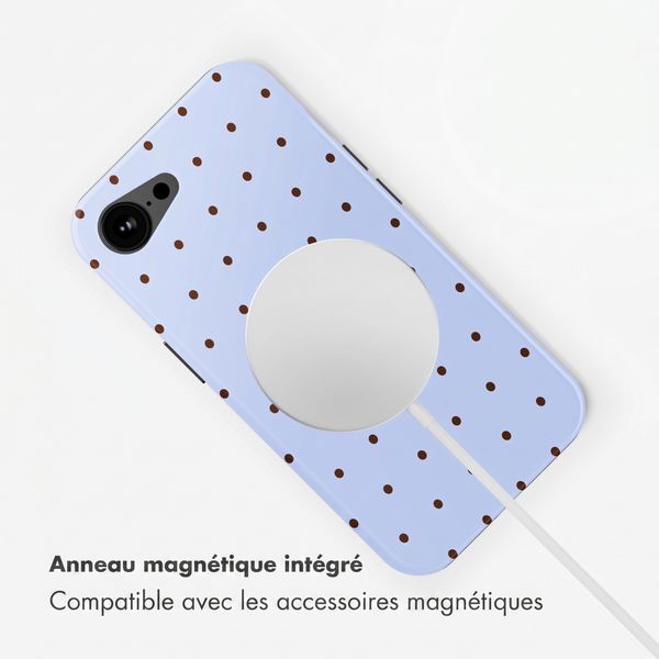 Selencia Coque arrière Vivid avec MagSafe Apple iPhone 17e / 16e - Happy Dots Digital Sky