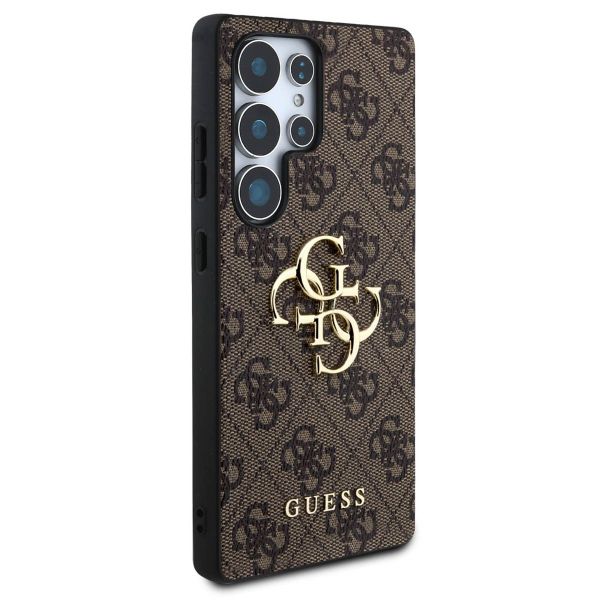 Guess Coque 4G Metal Logo Backcover Samsung Galaxy S25 Ultra - Marron