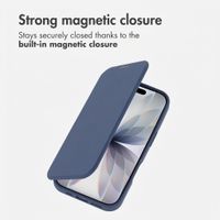 imoshion Bookcase transparente avec MagSafe Apple iPhone 17 - Bleu