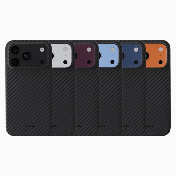 Accezz Coque Kevlar® MagSafe Apple iPhone 18 Pro Max / 17 Pro Max - Noir