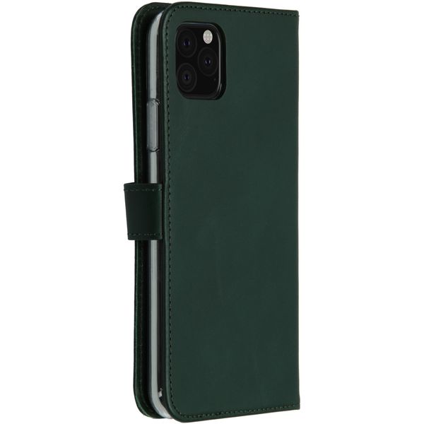 Selencia Étui portefeuille en cuir véritable Apple iPhone 11 Pro Max - Vert