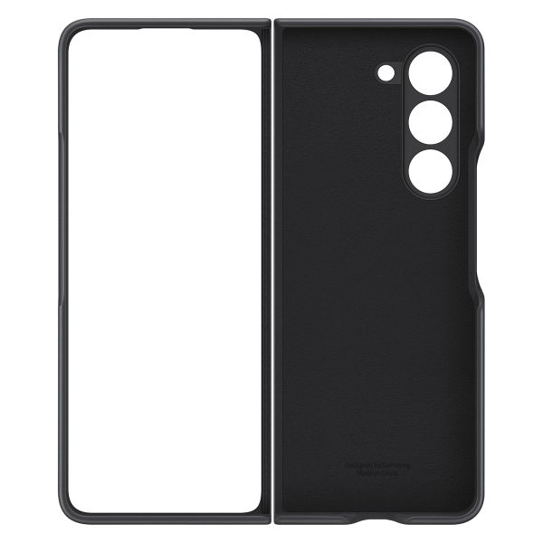 Samsung Coque éco-cuir originale Samsung Galaxy Z Fold 5 - Gris foncé