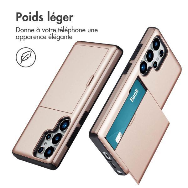 imoshion Coque arrière avec porte-cartes Samsung Galaxy S25 Ultra - Rose Doré