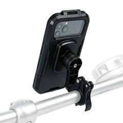imoshion Support de téléphone premium pour vélo - Résistant aux éclaboussures - Rotation à 360° - Universel - Noir