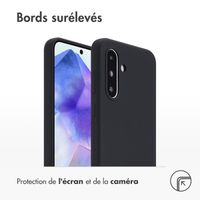 Accezz Coque Liquid Silicone Samsung Galaxy A36 / A56 - Noir