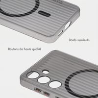 Accezz Coque arrière Lite avec MagSafe | Fluted | Samsung Galaxy S24 - Noir
