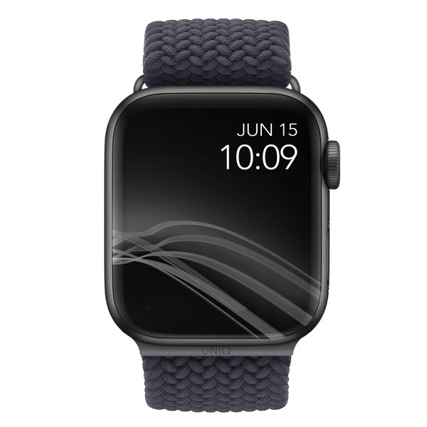 Uniq Bracelet tressé Aspen Apple Watch | 38/40/41/42 mm - Granite Grey