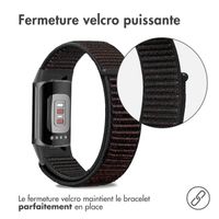 imoshion Bracelet en nylon Fitbit Charge 5 - Taille S - Noir