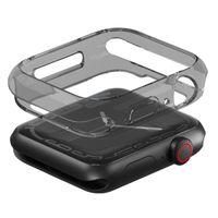 Uniq 2x Coque Glase Softcase Apple Watch 7 / 8 / 9 - 41 mm - Clear / Smoke
