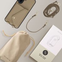 Selencia Coque de télephone Sera avec cordon et porte-cartes enveloppe Samsung Galaxy A17 (5G) / (4G) - Taupe