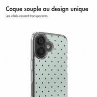imoshion Coque Design Apple iPhone 16 - Polka Dot Mintgroen