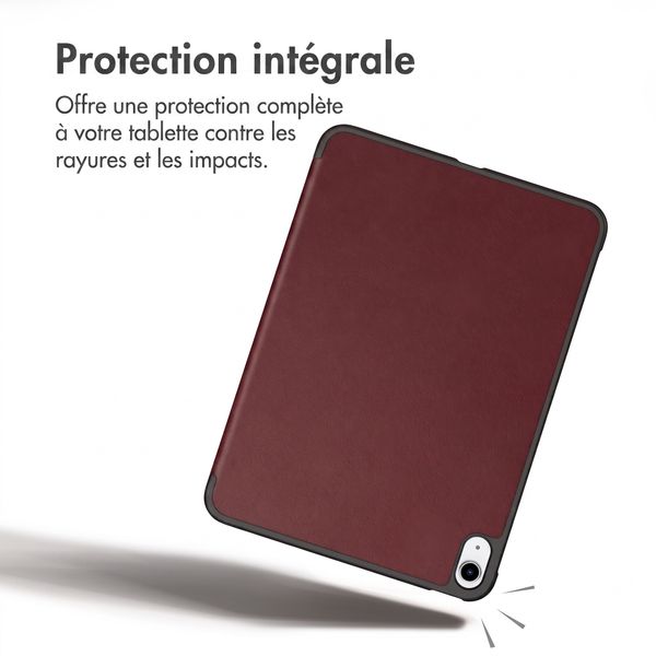 imoshion Coque tablette Trifold Apple iPad Air 11 pouces (2026) M4 / (2025) M3 / (2024) M2 / Air 5 (2022) / Air 4 (2020) - Bordeaux