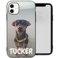 Concevez votre propre coque en gel Apple iPhone 11 - Noir