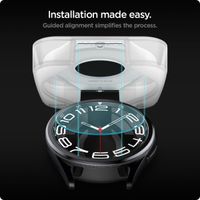 Spigen Protection d'écran EZ FIT Glas.tR avec applicateur Samsung Galaxy Watch 6 Classic - 43 mm - Transparent