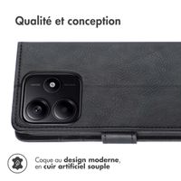 imoshion Étui de télephone portefeuille de luxe Xiaomi Redmi Note 14 (5G) - Noir