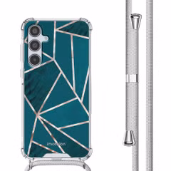 imoshion Coque Design avec cordon Samsung Galaxy A35 - Petrol Green Graphic