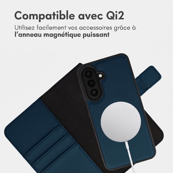 imoshion Étui portefeuille luxe 2-en-1 amovible Samsung Galaxy A27 (5G) - Bleu