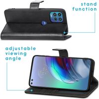 imoshion Étui de télephone portefeuille de luxe Motorola Moto G100 - Noir